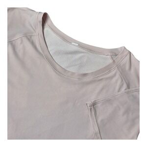 Lululemon Women's 10 Laser Cut Hem Tee Light Pink Short Sleeve Athletic Top